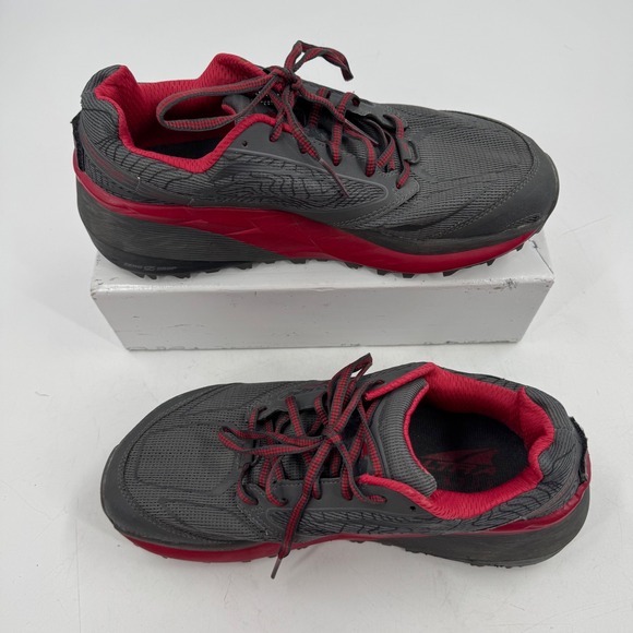 Altra Olympus Men's Foot Shape Gray Red Trail Running Shoes Size 9 AFM1859F2 - Picture 4 of 12